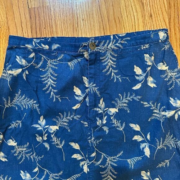 VINTAGE Denim Floral Liz Claiborne Maxi Skirt - Picture 4 of 4